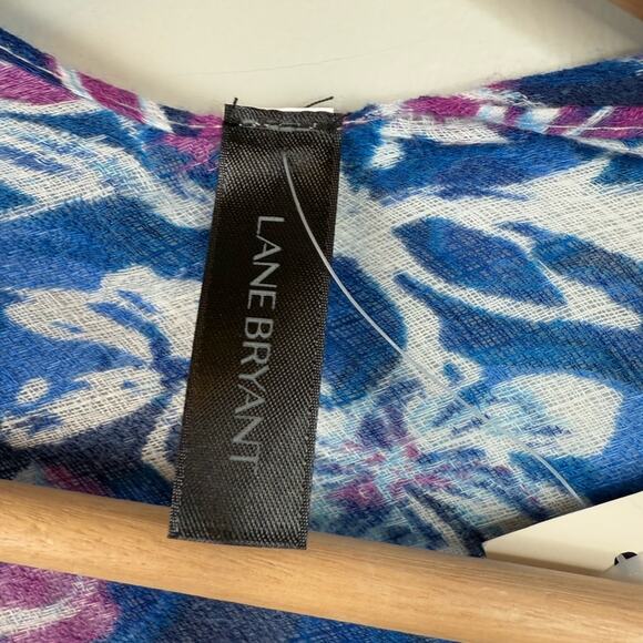 NWT Lane Bryant Floral Chiffon Kimono Swim Cover Up OS - Picture 4 of 6